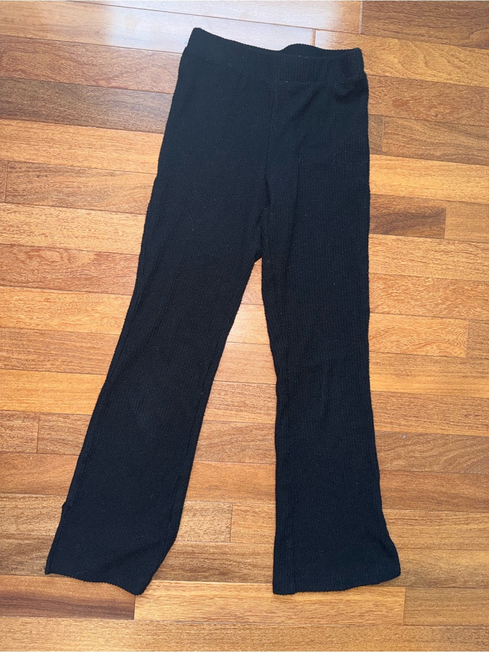 Old Navy Black Ribbed Flared Leggings for Kids